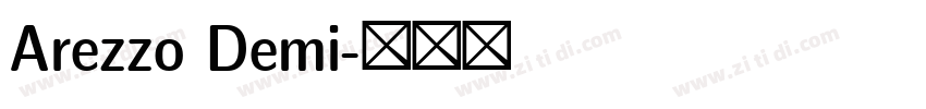 Arezzo Demi字体转换 Arezzo Demi字体转换